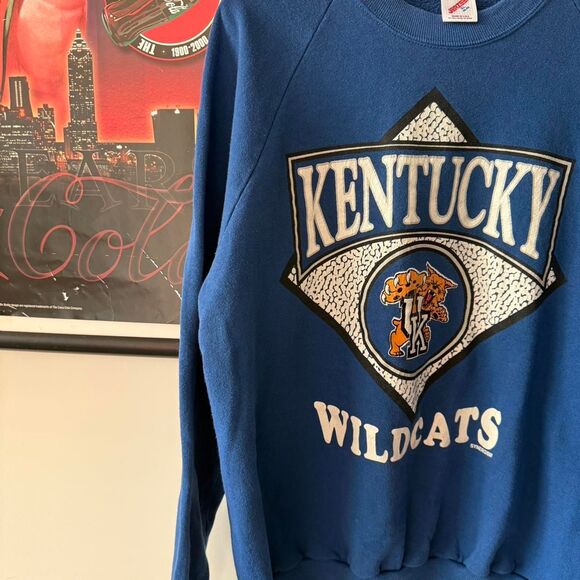 Vintage Kentucky Wildcats 90s Jezees Crewneck - Picture 4 of 5
